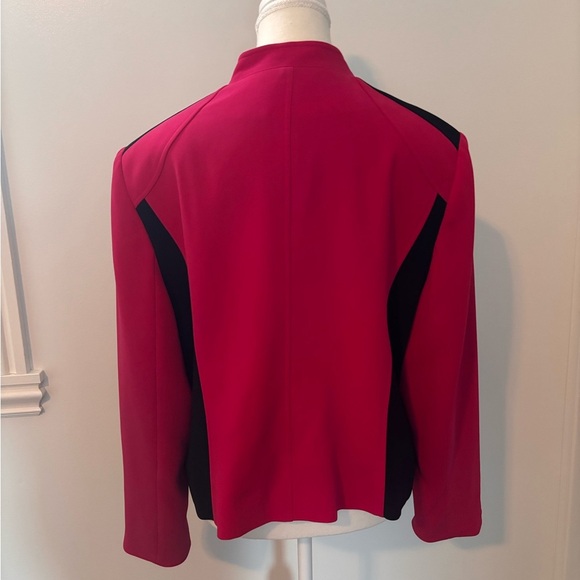 Women's Fushia and Black Louben Vintage Jacket - Picture 4 of 10
